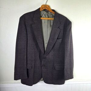 Men's Vintage Woolrich Colorful Houndstooth Classic Blazer Size Large